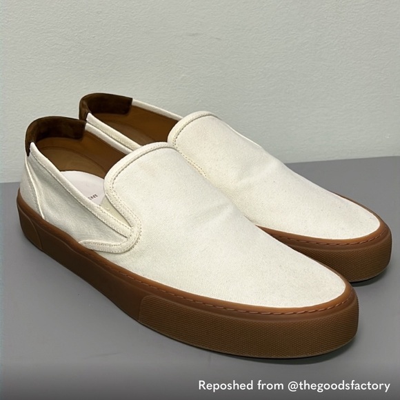 NWOT Saint Laurent Venice Canvas Slip Ons - Picture 5 of 9